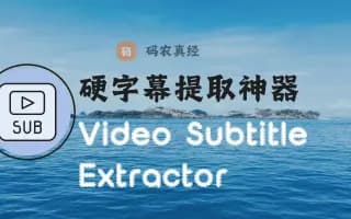 硬字幕提取神器：Video Subtitle Extractor